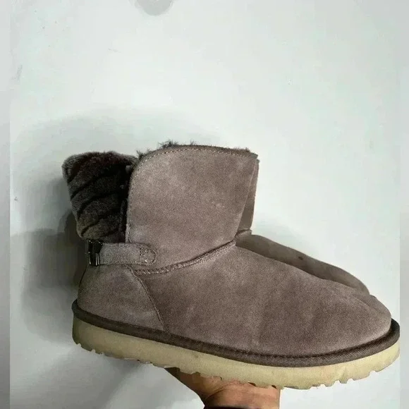 Ugg Adria Stormy Grey Boots Size 9 - Picture 3 of 13